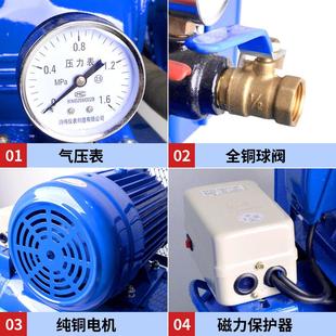 打气泵蚁空压机大型工业级高压卡220v小型喷漆汽修家用空气压缩机