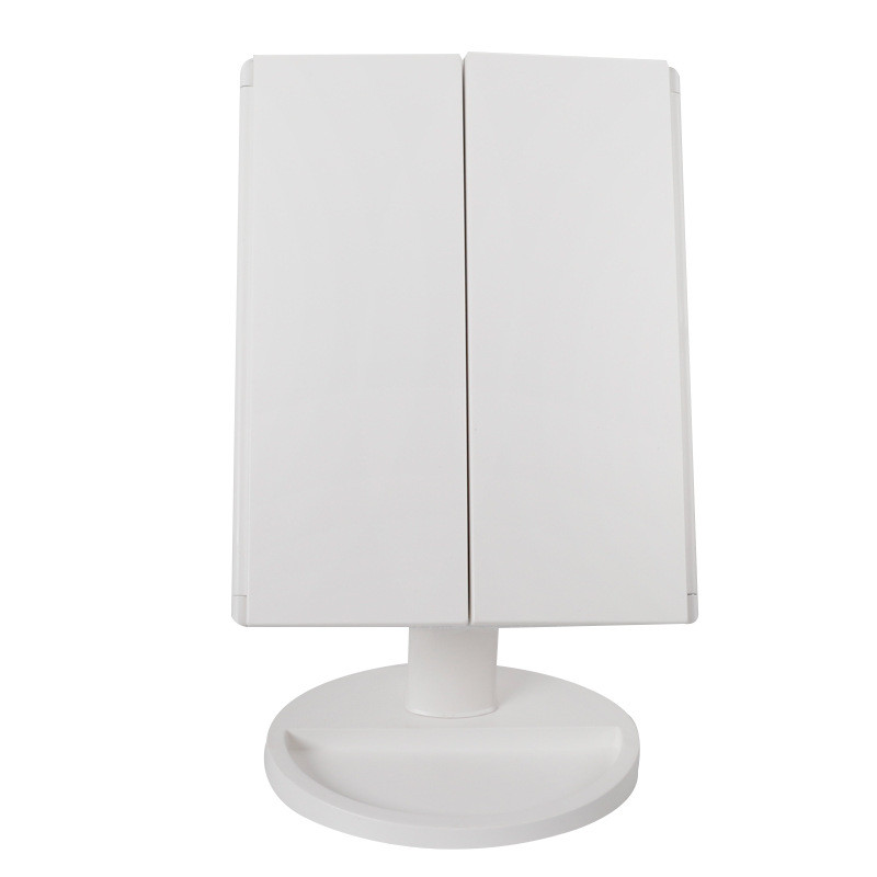 厂家凯文led化妆镜37台镜72灯三折底座灯2x3x放大环形灯带发光镜