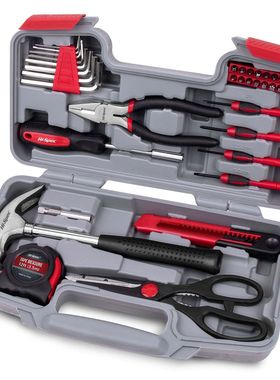 Hi-Spec39件套家用工具套装组合五金工具日常工具箱家庭维修