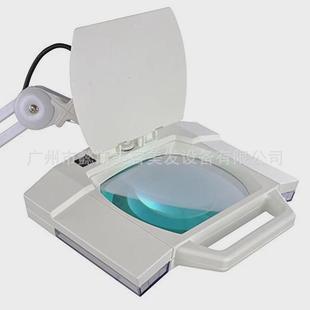 带轮子移动方形灯放大镜五脚护眼灯纹绣美甲灯立式 放大镜灯