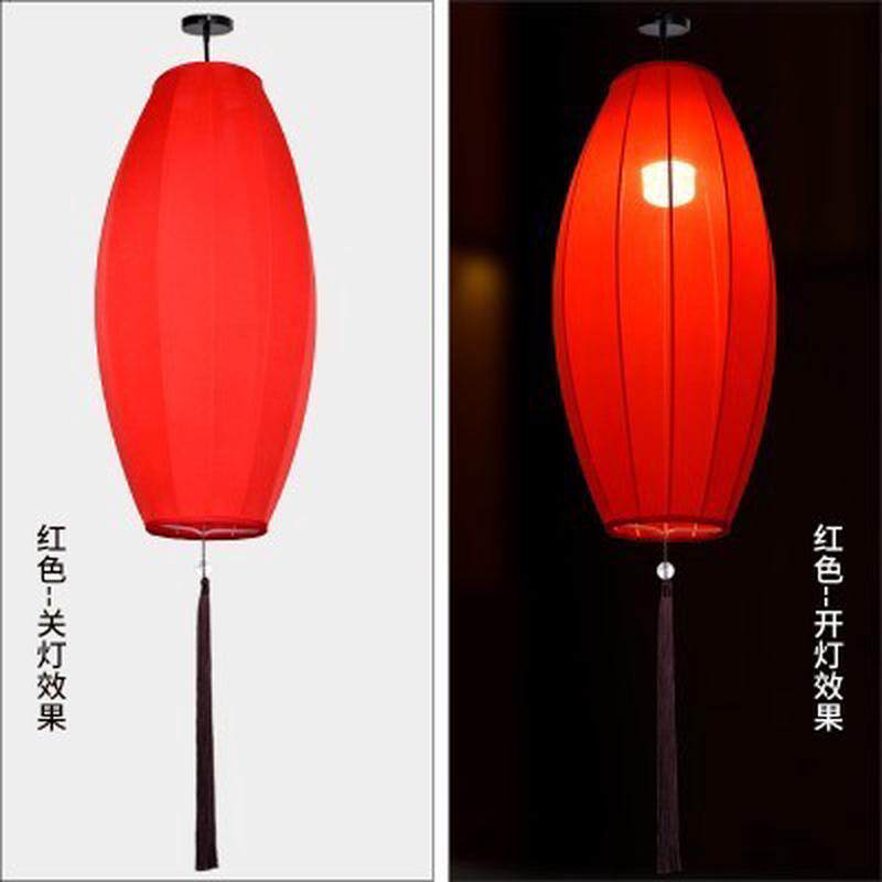 中式仿古灯笼发光灯具国画宫灯酒店景区古典手绘中国风吊灯笼挂饰