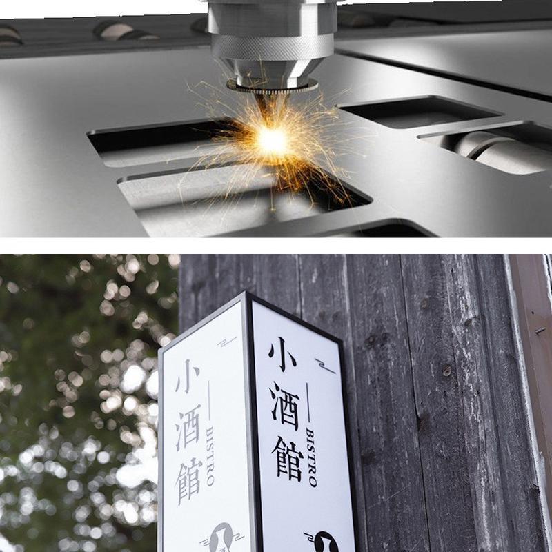店铺灯箱灯牌铁艺招牌创意镂空发光门牌发光字广告牌