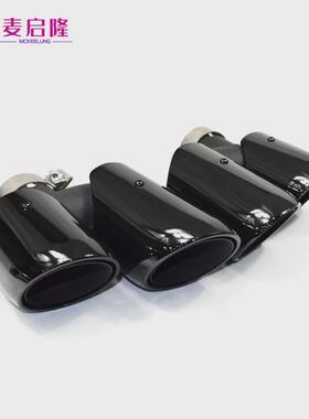 适用于14-23年保时捷MACAN尾喉四出GTS款黑银黑运动款小卡宴尾嘴