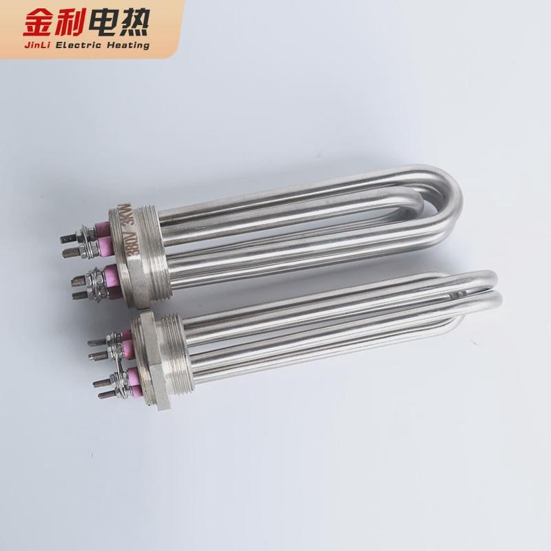 不锈钢纹丝发热管锅炉水箱电热管六角螺大功率扣法兰电热管