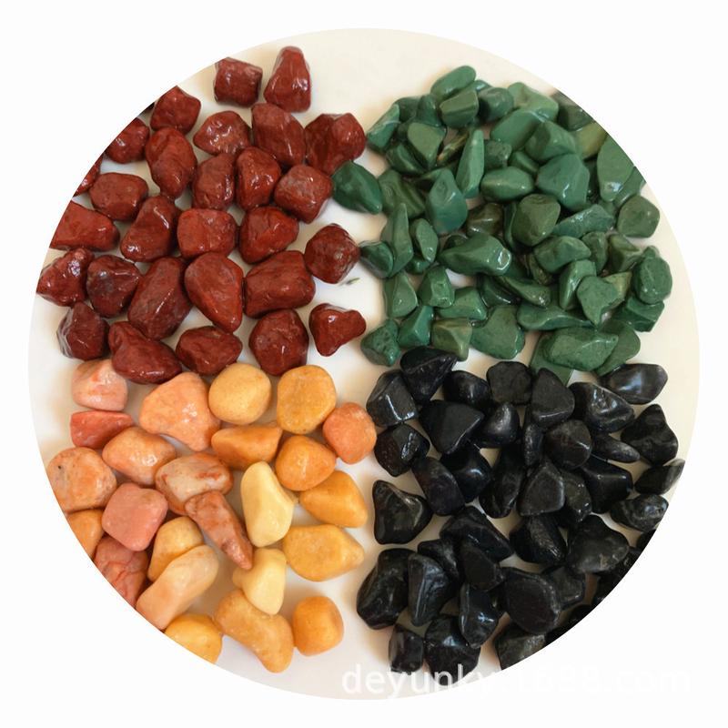 现货供应黑石砾石水洗石子磨圆鹅卵石园林铺路黑色子透水胶粘石