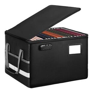 供应办公储存箱防火文件盒子整理箱后备箱防水收纳箱