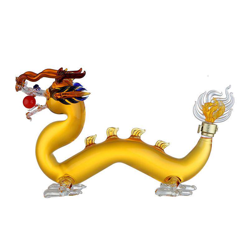 泡酒工艺空酒瓶艺术酒瓶硼高透明硅玻璃白酒瓶十二生肖创意龙