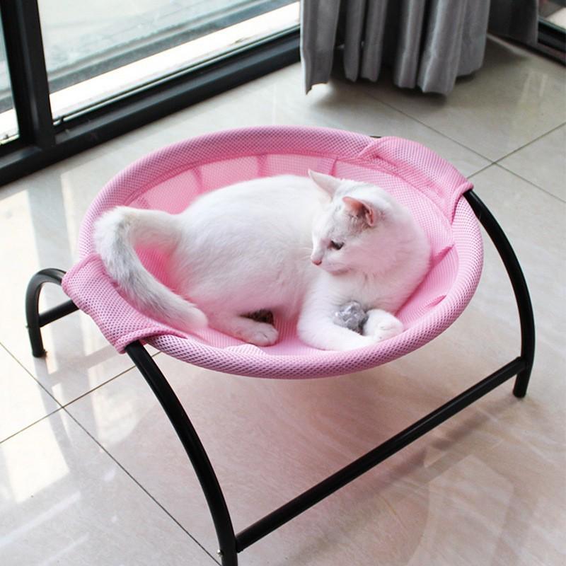 爆款猫咪可拆洗吊床宠物床狗狗猫窝拱形架子夏季吊篮网布专用