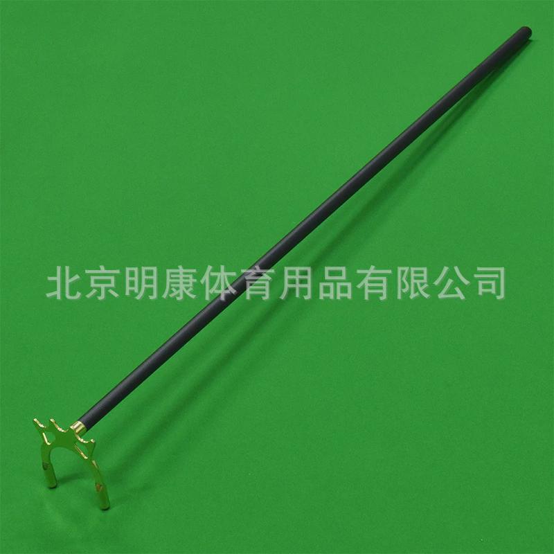 中式黑八台球桌架杆铜十字木质架杆架杆高脚铜美式标准金属短架杆