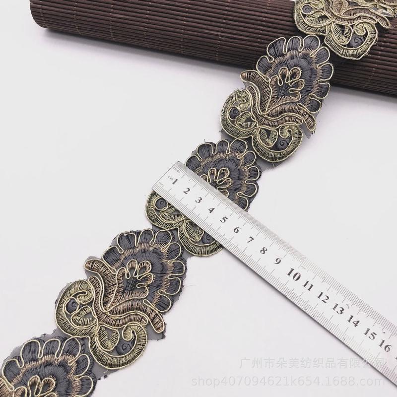 复古中国风民族花边刺绣股线绳绣条码服装辅料提花织带