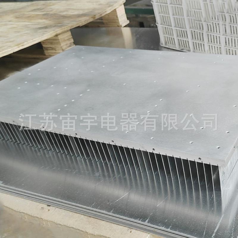 铝型材压铸散热器大功率工业齿插片散热器高密铝合金冷锻散热器