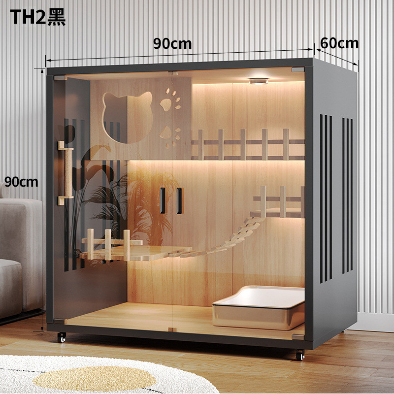 猫别墅实木猫家用猫舍猫屋超大自由空间猫咪房子豪华猫窝猫笼子柜