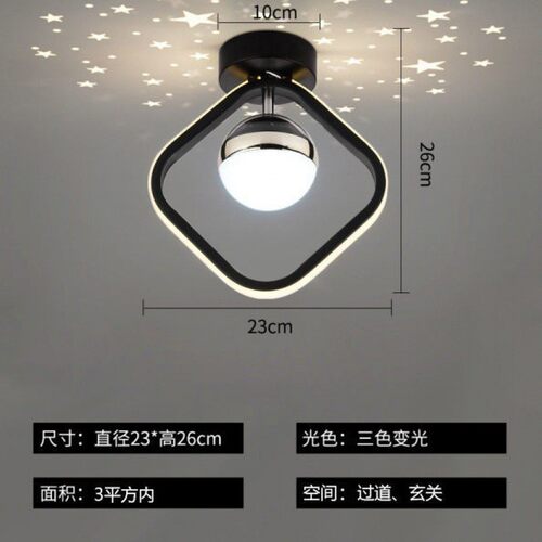 简约北欧风格散射星星过道灯玄关入户阳台吸顶灯走廊创意吧台客厅