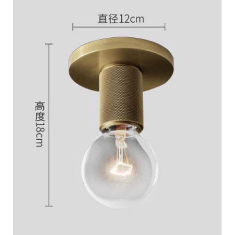 灯泡家用室内玻璃吸顶灯过道阳台卫生间照明照明简约现代螺口灯具