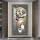 55n现代简约入户玄关装 饰画进门轻奢灯画2023新款 走廊过道画福字