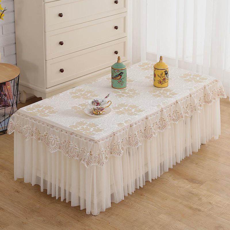 客厅茶几罩全包茶几桌布套防尘罩蕾丝茶几垫家用桌子台布长方形套,居家布艺,桌布,淘宝优惠券,粉丝福利购,淘宝优惠卷
