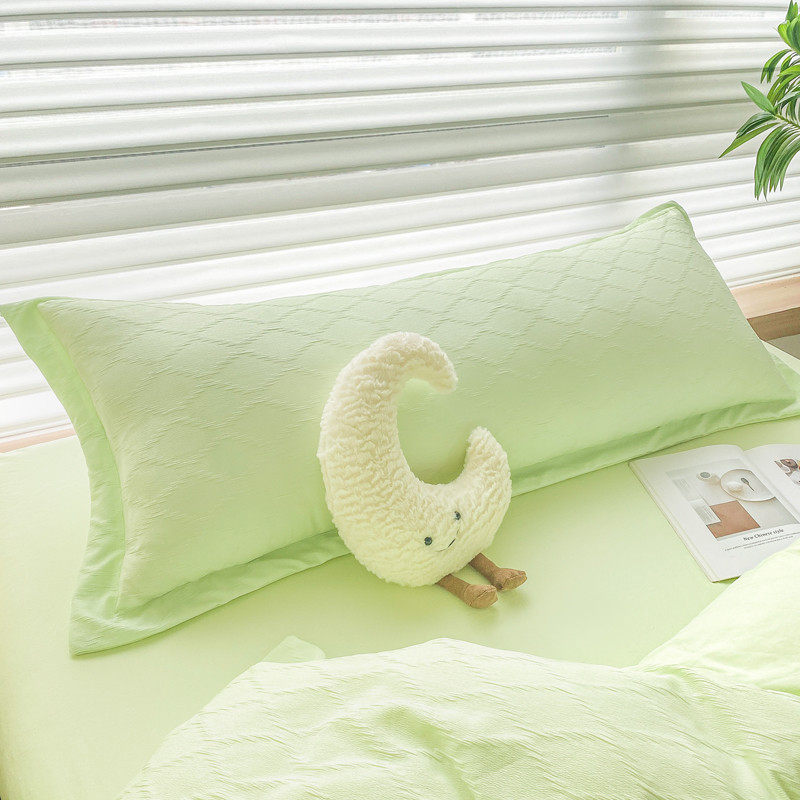 t5lp泡泡纱长枕套双人1.5米春夏季长枕头套1.2米1.8长款枕芯内胆