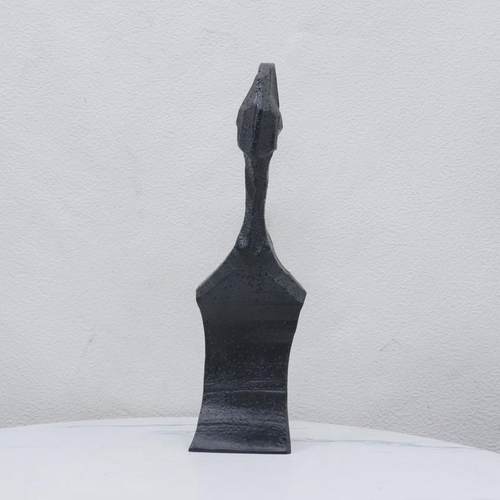 现代极简黑色抽象火柴人物树脂小摆件样板间别墅玄关桌面软装饰品