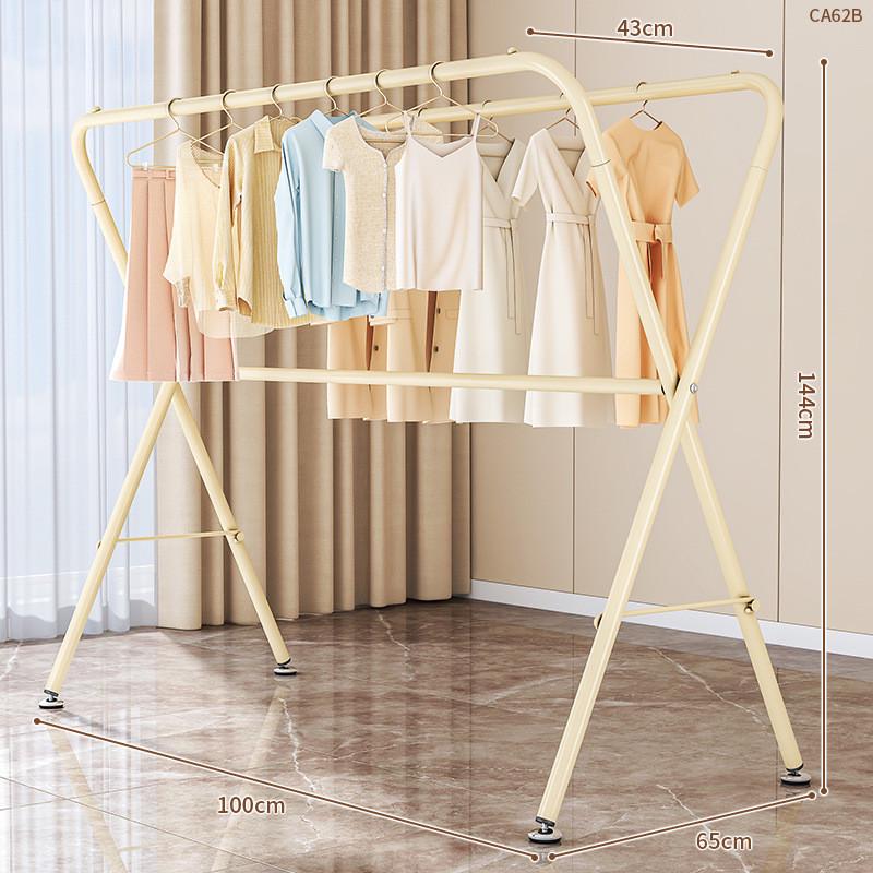 晾衣架室内落地家用折叠晒衣架晾衣杆阳台不占地衣挂架晒被子