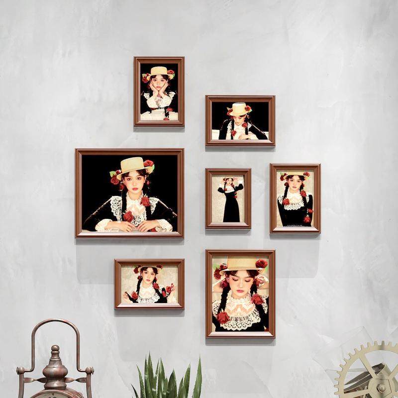 卧室玄关儿童房间小墙面照片墙实木相框  免打孔免费冲印相片设计,家居饰品,照片墙,淘宝优惠券,粉丝福利购,淘宝优惠卷