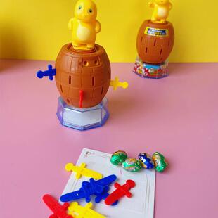 新日期雅尚正版奶龙海盗桶插插乐互动网红糖果玩具解压插剑超市