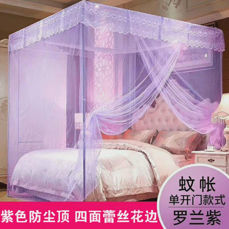 06YM蚊帐1.5m床1.8m床1.2米床单门双人家用单人加高特密落地支架