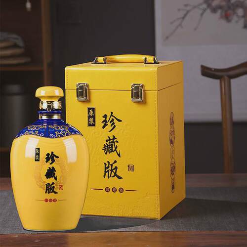 陶瓷酒瓶5斤3斤1斤装珍藏原浆封坛酒壶家用泡酒坛子存酿酒密封罐