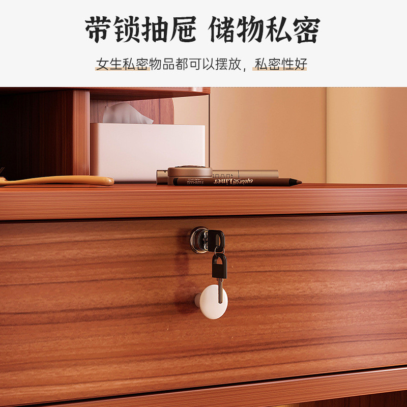 新款轻奢高级感梳妆台带镜现代简约化妆台梳妆桌小户型女生化妆桌
