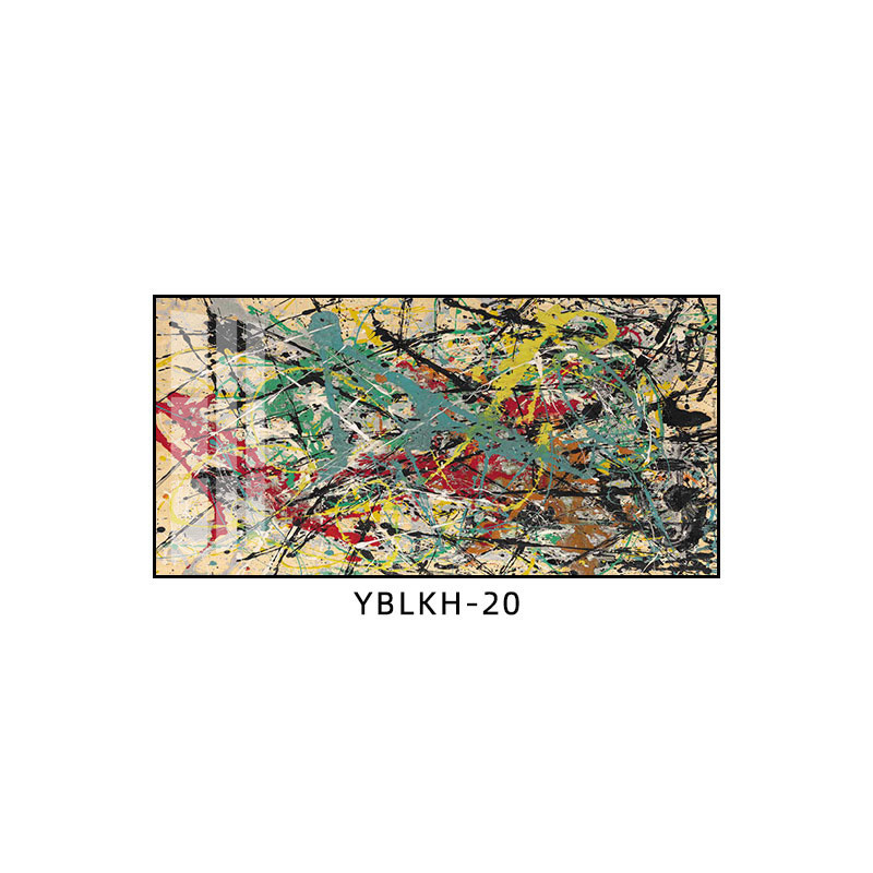 波洛克艺术名画客厅餐厅装饰画抽象艺术沙发背景墙壁画高级感挂画