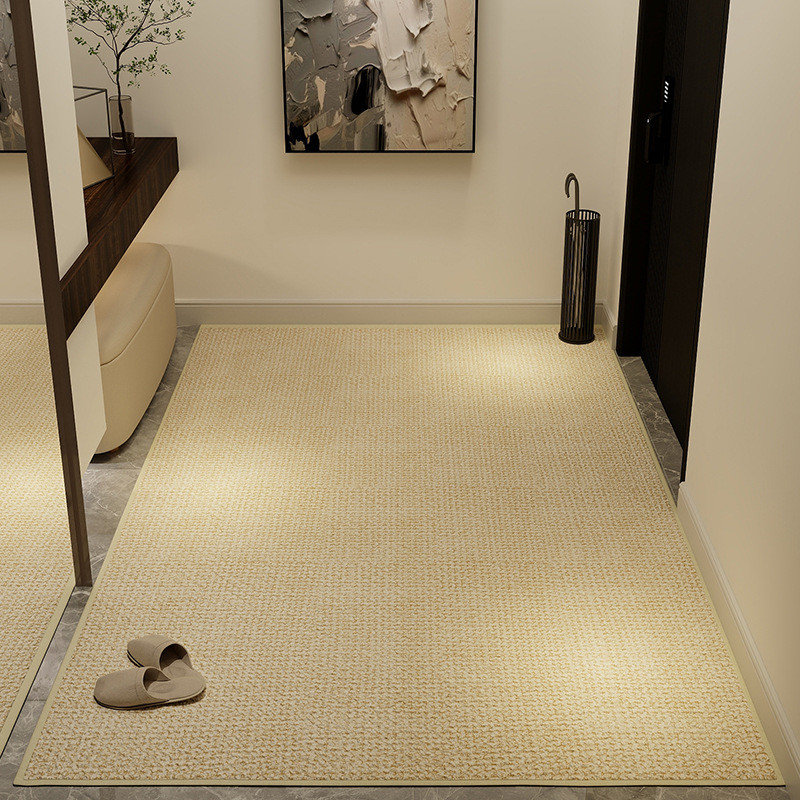 jw纯色入户门地垫轻奢2023新款客厅卧室地毯门垫进门大门口玄关脚