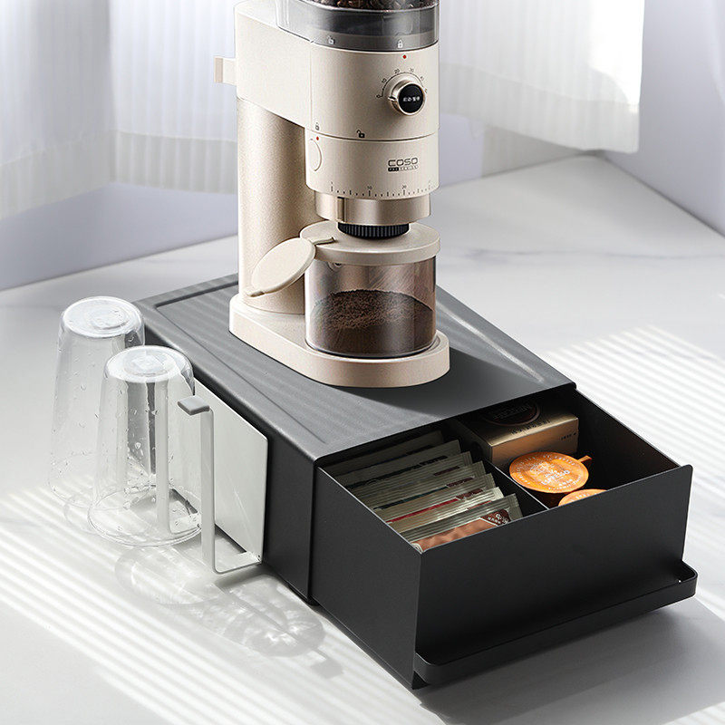 餐边柜置物架抽屉式金属收纳盒咖啡吧台面上沥水置物柜多配件免钉,收纳整理,书桌收纳置物架,淘宝优惠券,粉丝福利购,淘宝优惠卷