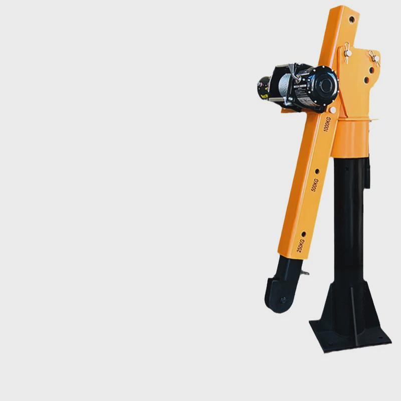 定制车载吊机12v24v1液压车随起重架子小型吨升降机车用小型吊机