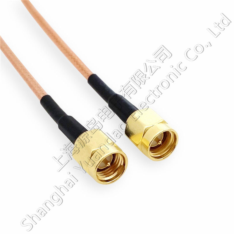 厂家射频连接馈线SMA公头RG316D双屏蔽天线延长线SMA-J/SMA-J跳线