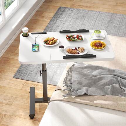 床边桌折叠桌可移动床上电脑桌卧室桌子升降书桌家用笔记本学习桌