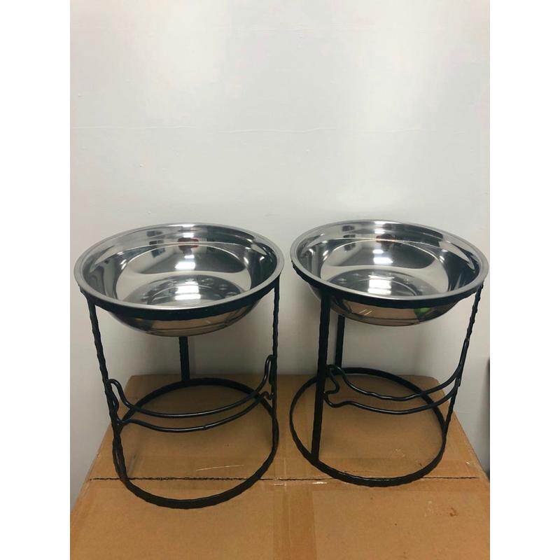 铁艺狗盆架大.中.小猫小狗食具猫狗犬宠物用品架碗盆通用喂食器