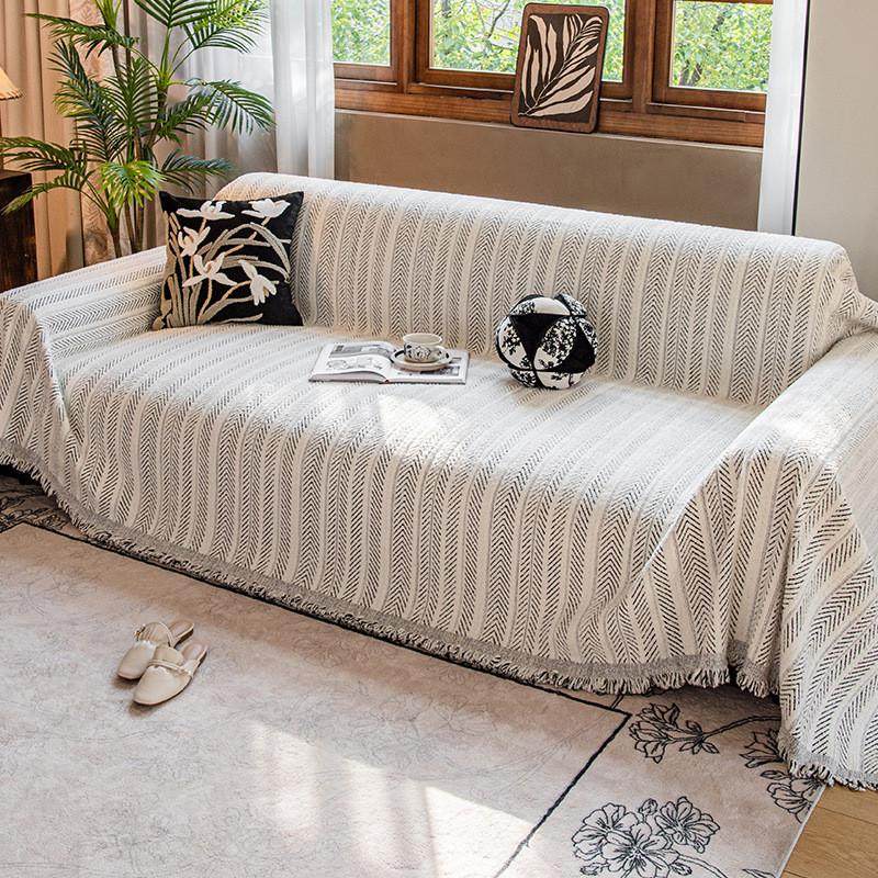 复古法式沙发巾全盖套罩2024新款轻奢高级感雪尼尔沙发盖布秋冬毯