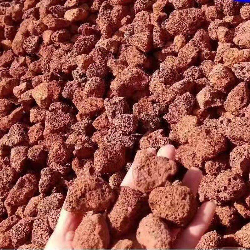 厂家供应火山石园林造景污水处理多肉铺面土污水处理过滤火山颗粒