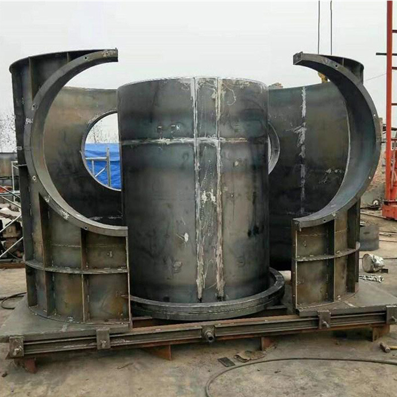 圆形检查井模具 模具污水排水井模具 混凝土井模具 检查井钢模板