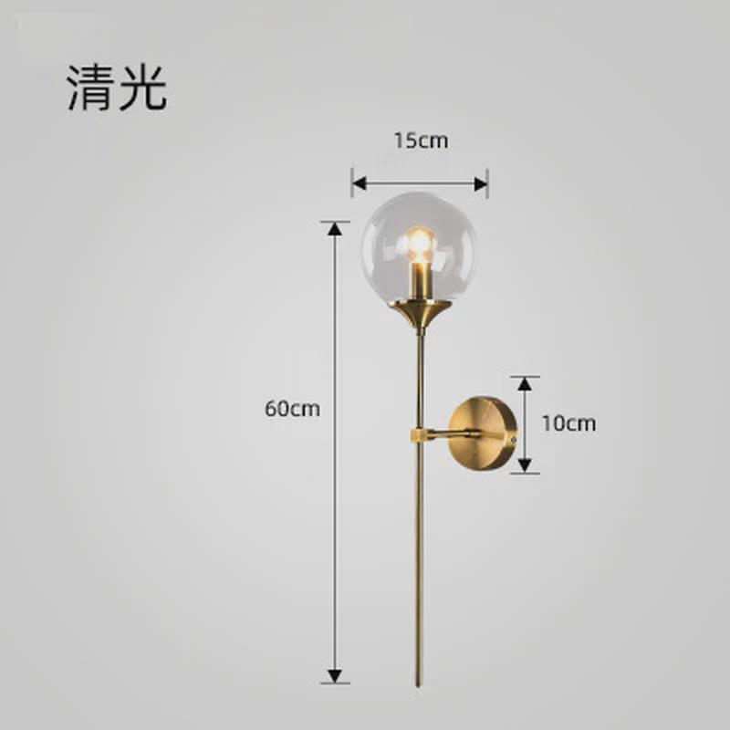 北欧现代壁灯客厅创意简约个性床头灯过道走廊背景墙软装玻璃壁灯