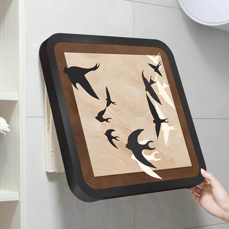 浴室挂画放壁画衣服折叠收纳柜防水卫生间置物架干放置收纳盒