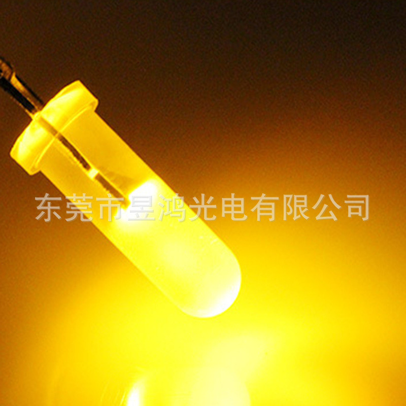 f3圆头10mm高红发红蓝发蓝绿发绿黄发黄光led灯珠家电指示灯