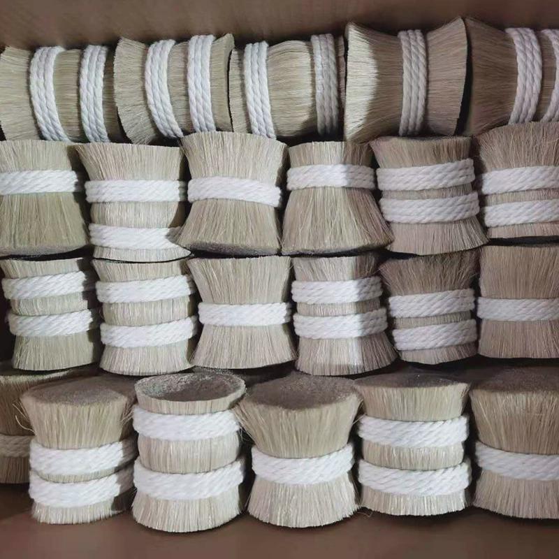 【恒基马鬃订货】采耳工具马毛刷子毛扫帚二胡弓白色马尾巴毛