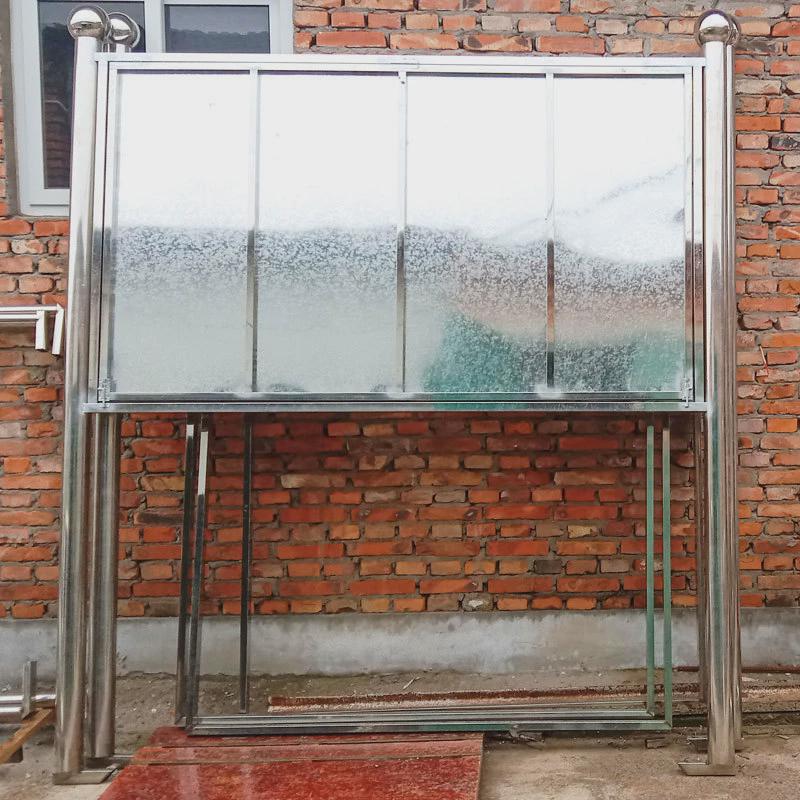 衡水厂家定制不锈钢焊接学校公园社区宣传栏户外河道公示牌广告牌