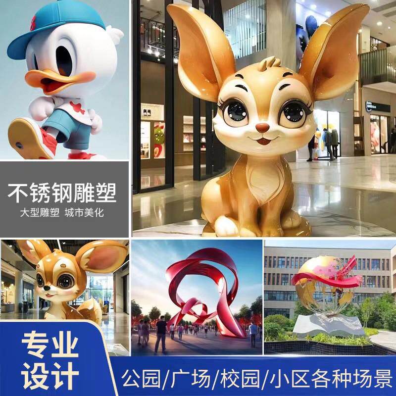 大型玻璃钢雕塑定制厂家卡通人物动物形象外商场门口售楼部摆件
