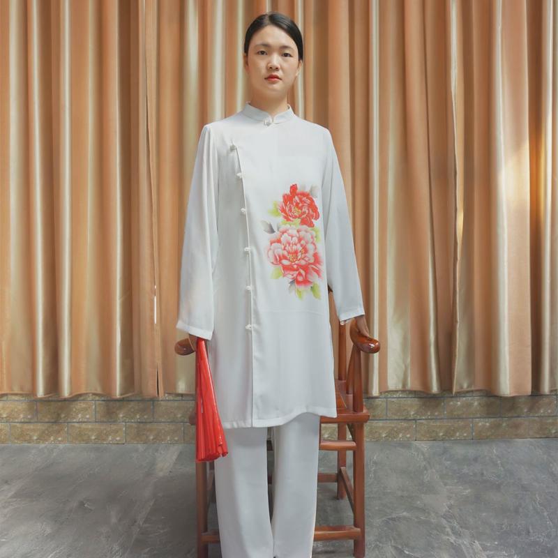 御承佳佳棉太极服武术服表演服女春夏秋款晨练运动