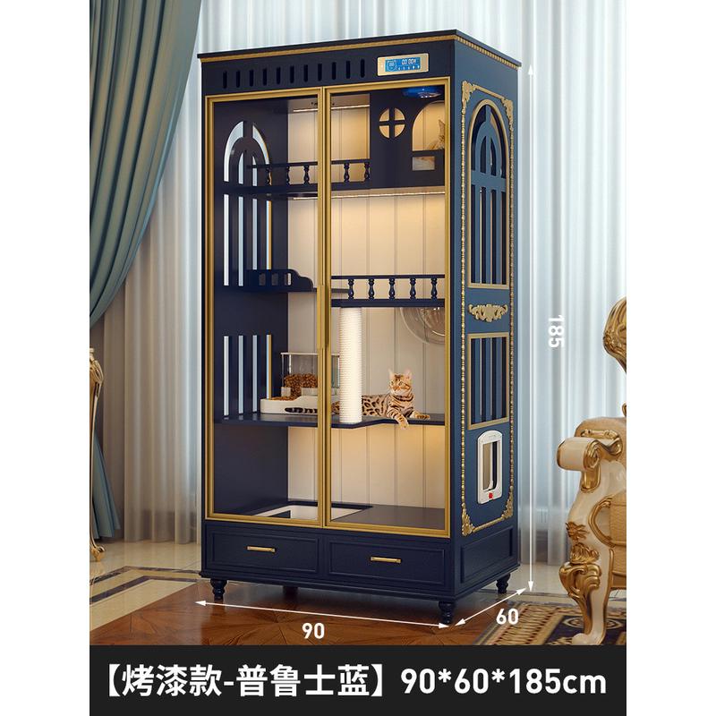 猫别墅笼子家用室内猫窝超大封闭式超大号空间木制室内一体猫咪屋
