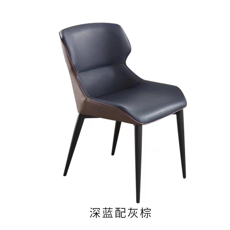 现代简约家用餐椅小户型皮艺舒适轻奢吃饭椅椅化妆椅餐厅娃娃极简