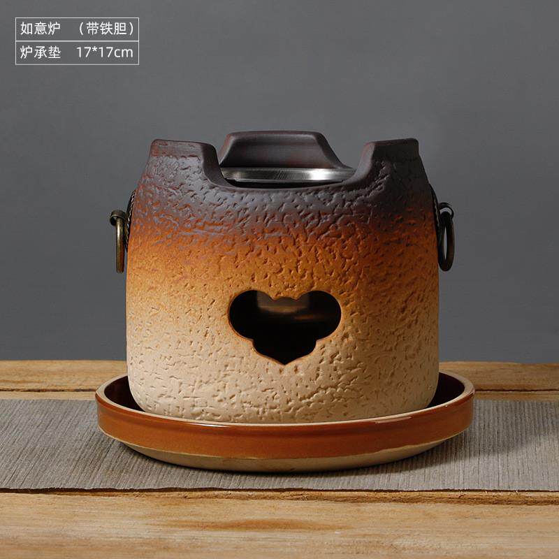 围炉煮茶室内家用器具全套碳烤火炉子烧烤炉炉陶土炭炉烤茶套装