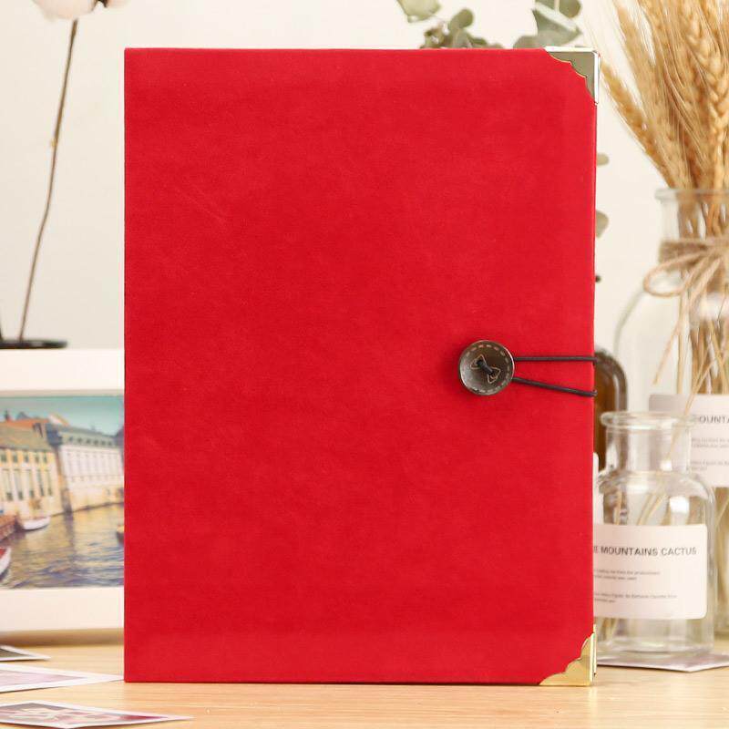 相册粘贴式鹿皮绒本6寸200张过塑可放插页式本大容量影集纪念册