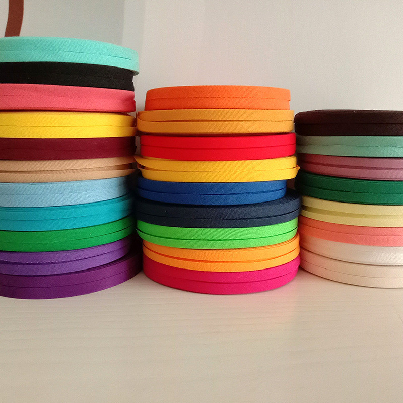 1.3cm彩色柔软包边布无弹力包边条涤纶纯色织带包边带对折
